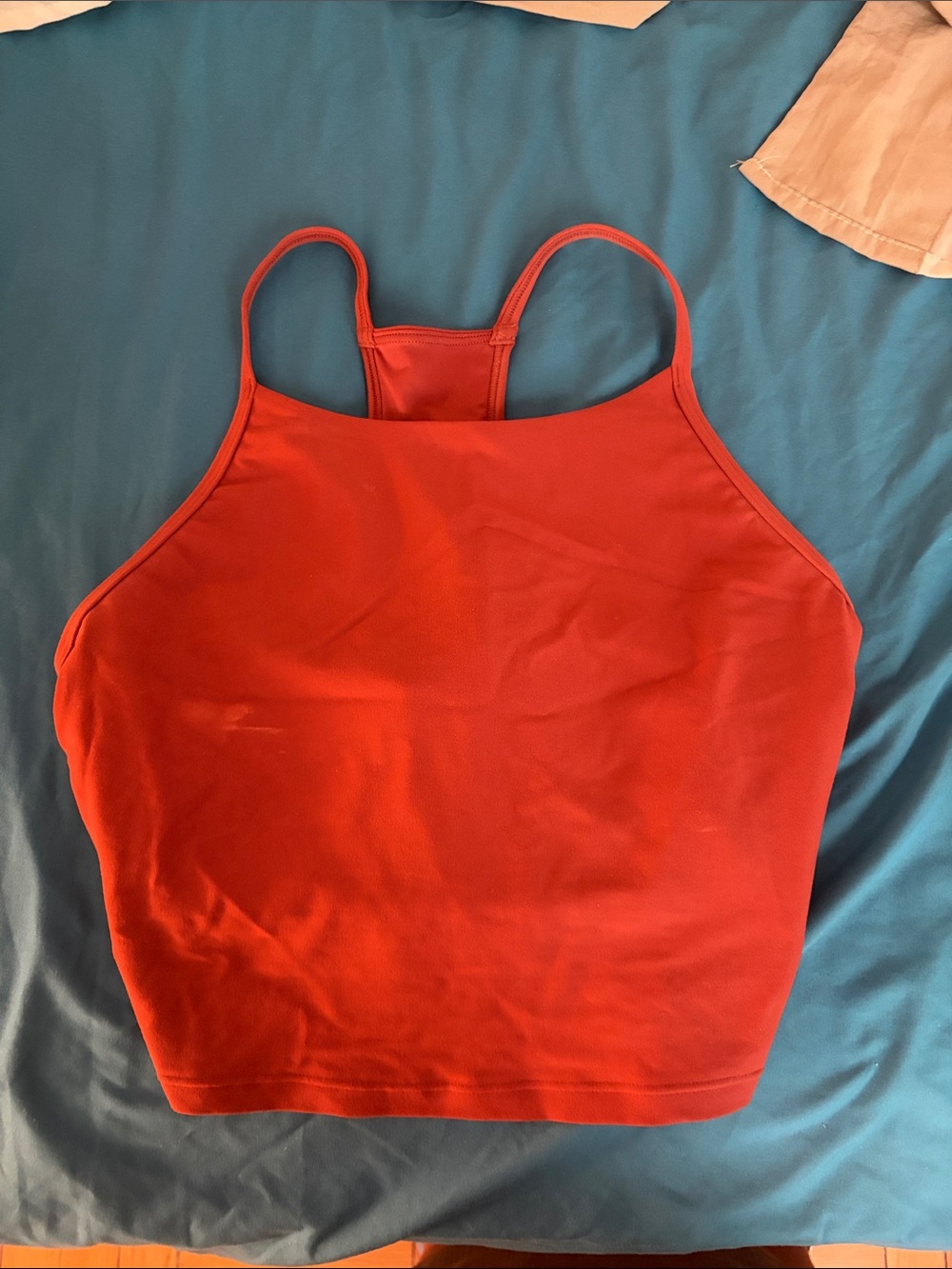 Old Navy Red Racerback Crop Tank